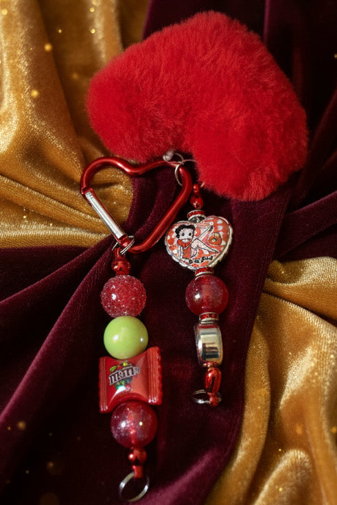 Beaded Keychain with accessory