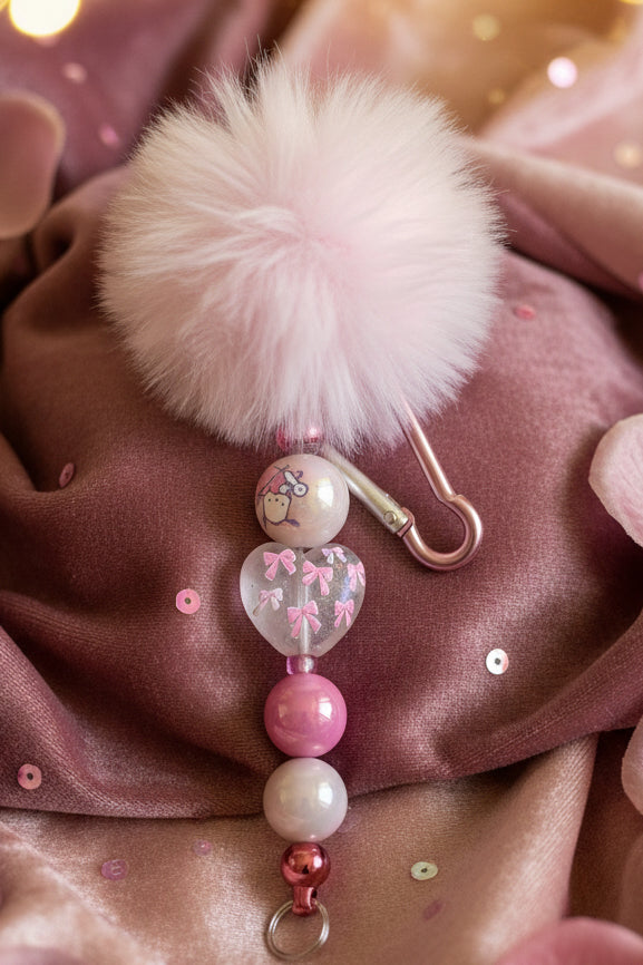 Beaded Keychain with accessory