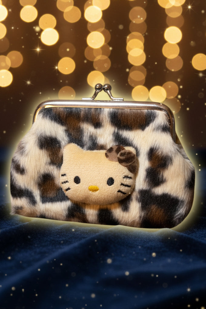 Hello Kitty Leopard Print Coin Purse