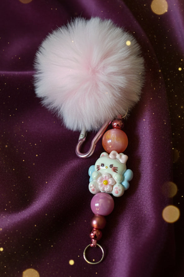 Beaded Keychain with accessory