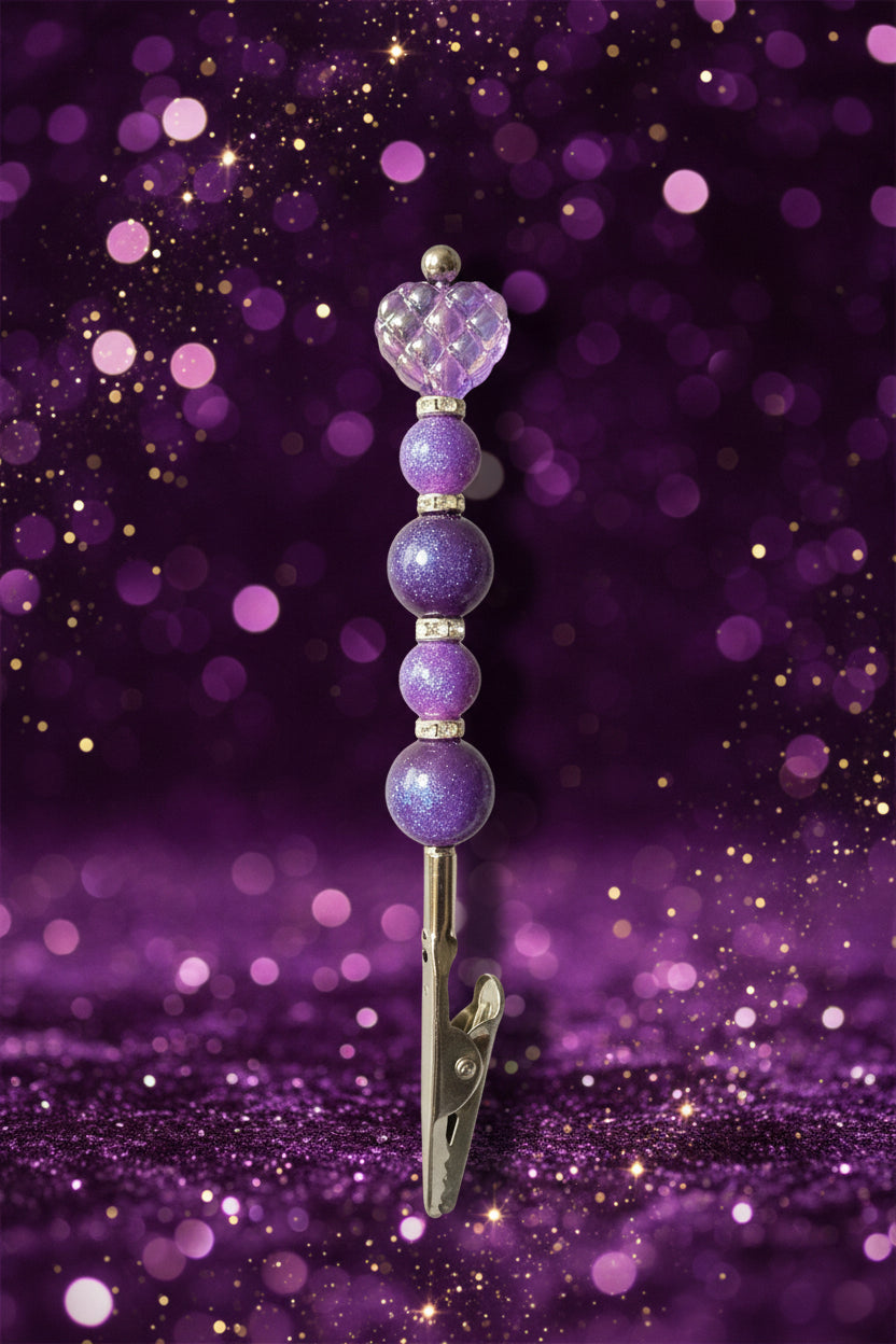 Beaded Alligator Clip