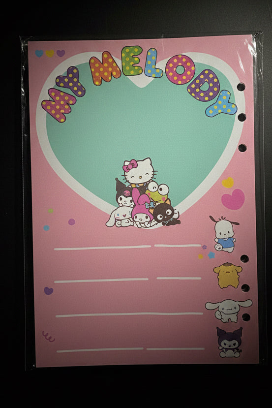 A5 Binder Paper Refill