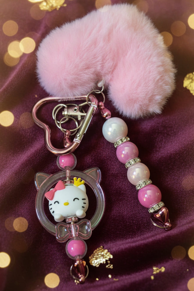 Beaded Keychain with accessory