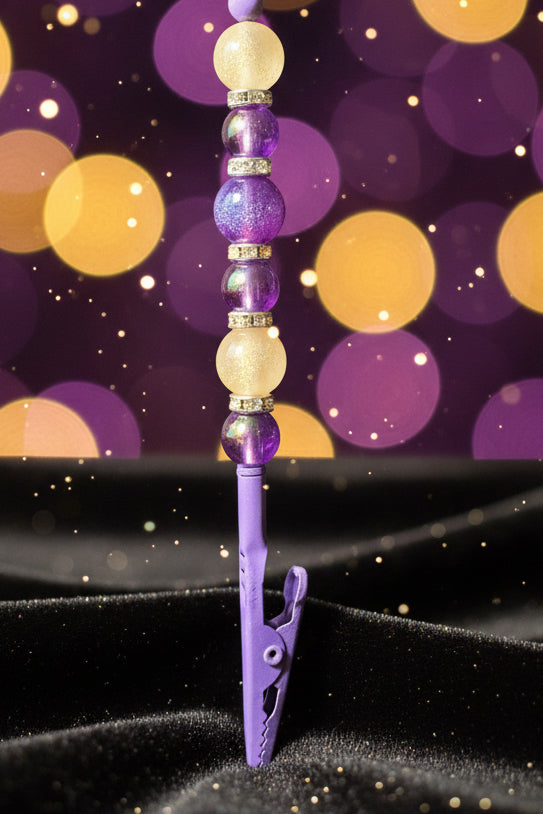 Beaded Alligator Clip