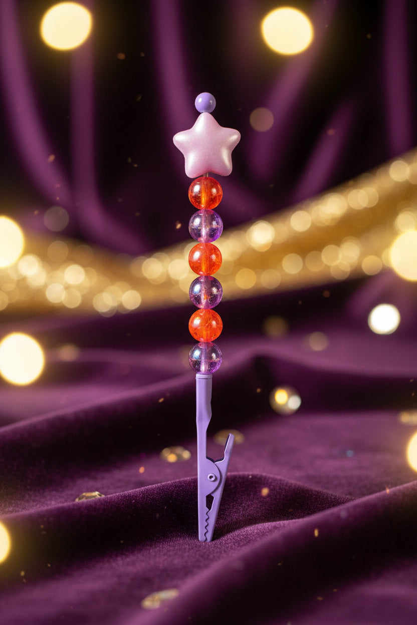 Beaded Alligator Clip