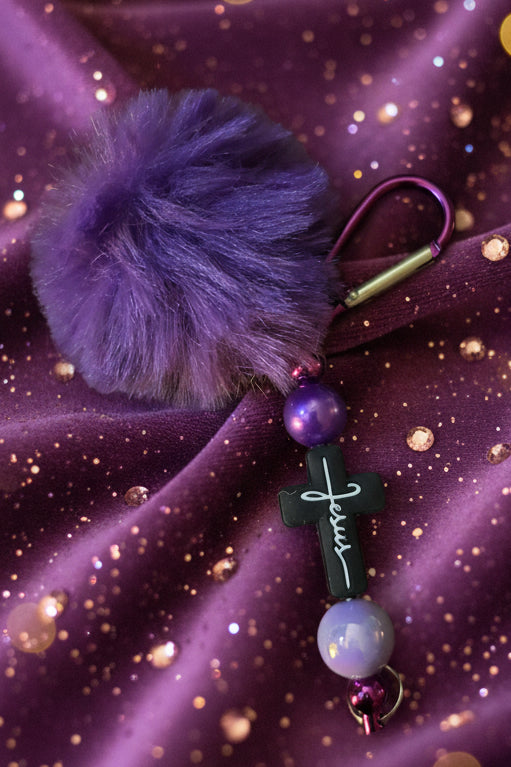 Beaded Keychain with accessory