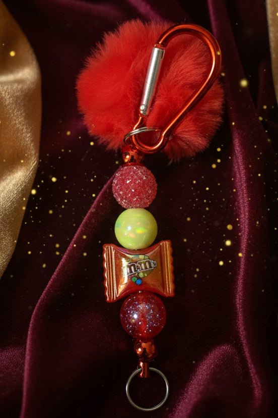 Beaded Keychain with accessory