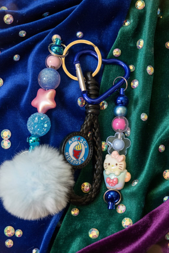 Beaded Keychain with accessory