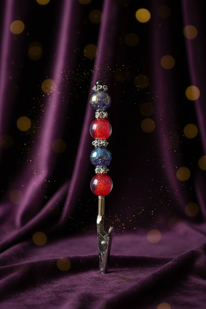 Beaded Alligator Clip