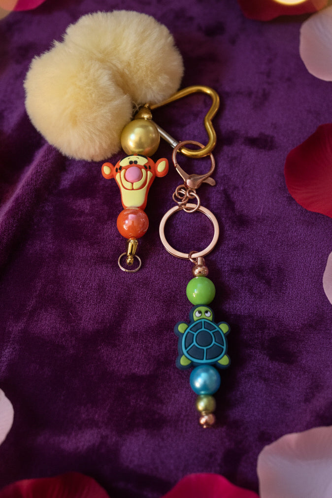 Beaded Keychain with accessory