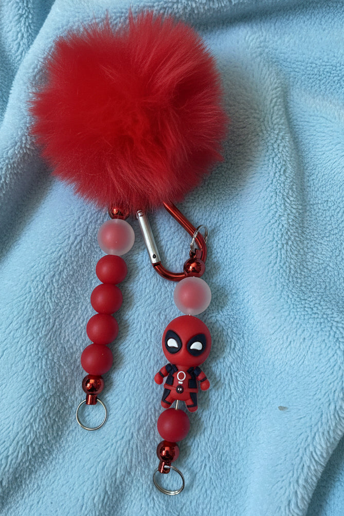 Beaded Keychain with accessory