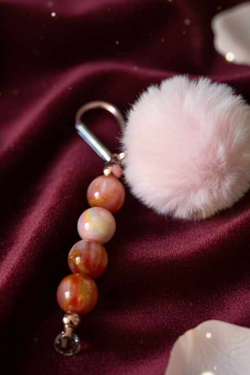 Beaded Keychain with accessory
